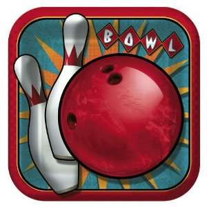  Its A Strike Bowling 9 Square Dinner Plates (8 count 
