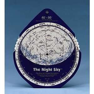 Night Sky Planisphere, 30 40 Degrees N