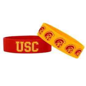  Forever Collectibles NCAA USC Bulky Bandz Bracelet 2 Pack 
