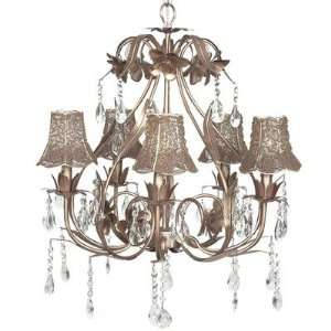  Ballroom Chandelier with Optional Shade Finish Pink