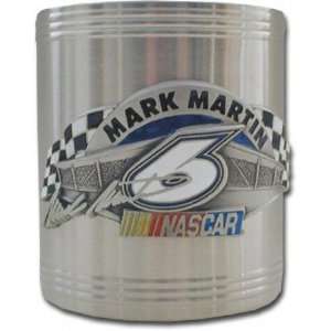    Mark Martin Stainless Steel & Pewter Can Cooler
