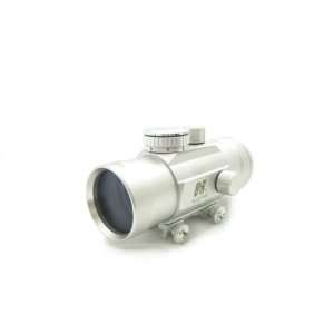 NcSTAR Red Dot Sight 1X45 T STYLE SILVER RED DOT   WEAVER BASE  