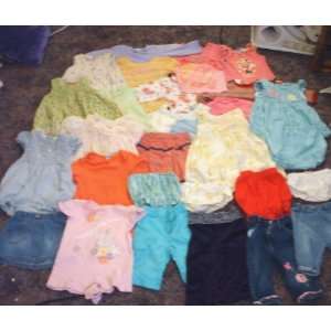  Lot of 32 Girl Infant/toddler Clothing 9mo 2t Everything 