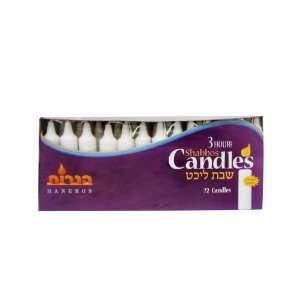    White Taper Deluxe Candles 3 Hour   Set of 72