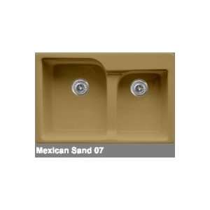   Advantage 3.2 Double Bowl Kitchen Sink with Three Faucet Holes 25 3 07