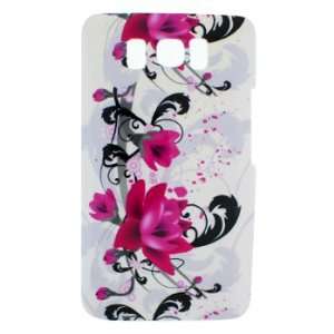  Purple Rose Snap on Hard Skin Cover Case for Htc Hd2 