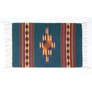  Zapotec wool rug, Diamond Design