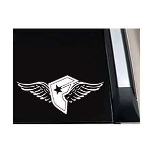 Famous Star Stripe Wings Car Window Vinyl Decal Sticker  SFSSW05105  5 
