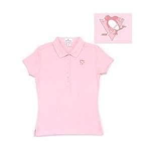 Antigua Pittsburgh Penguins Womens Remarkable Polo   PENGUINS PINK 
