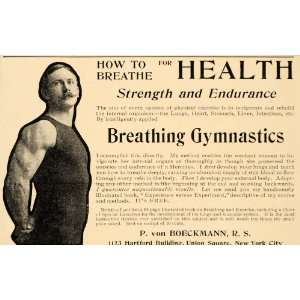   Gymnastics Fitness Exercise Strength Muscles   Original Print Ad Home
