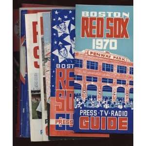  1970 80 Boston Red Sox Media Guides 11 Different EX/EM   Sports 