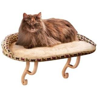 Kitty Sill Deluxe Bolster Cat Bed, 14 Inch by 24 Inch, Tan Kitty 
