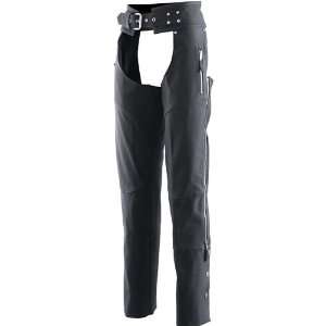   Womens Leather Harley Cruiser Motorcycle Pants   Black / X Large