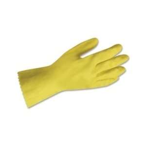  Gloves Flock Lined Large 12/BG Yellow   LFP8448L Kitchen 