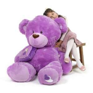   Sewsie Big Love Huge Huggable Lavender Teddy Bear 47 in Toys & Games