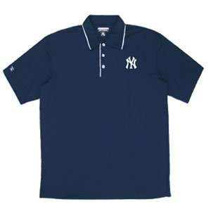 New York Yankees Mlb Superior Polo Shirt (Navy) (X Large)  
