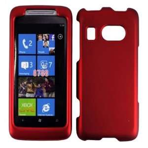 For HTC Surround T8788 Hard Case Cover Faceplate Protector Red + Free 