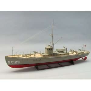   Dumas 1/35 SC I Class Sub Chaser Boat Laser Cut Wood Kit Toys & Games