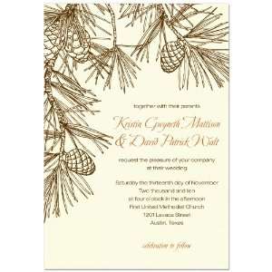  Pine Wedding Invitations