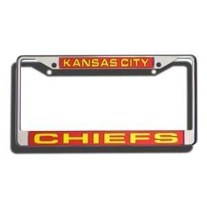  Kansas City Chiefs NFL Laser Cut Chrome License Plate 