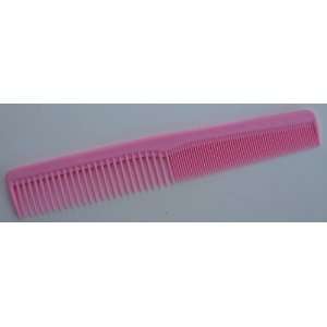  Pink Wide Tooth Fine Tooth Regular Hair Comb   7 inches x 