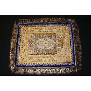  Hand Embroidered Jeweled Carpet Wall Hanging with Semi 