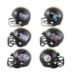  Pittsburgh Steelers Pocket Size Super Bowl Helmet Set 