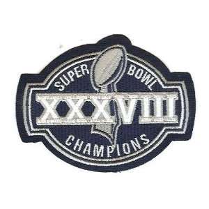 New England Patriots Super Bowl XXXVIII 38 Champions Patch 