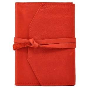  Refillable Italian Leather Journal   Red