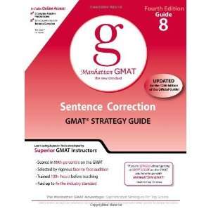  Correction GMAT Preparation Guide, 4th Edition (Manhattan GMAT 