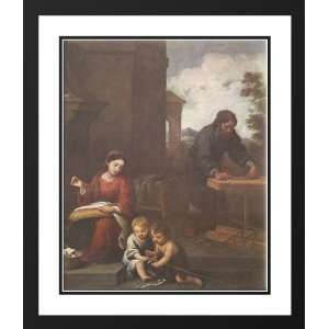   Double Matted Holy Family with the Infant St John