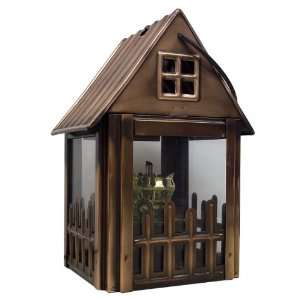   LWH323 Little House Oil Lamp or Candle Holder Patio, Lawn & Garden