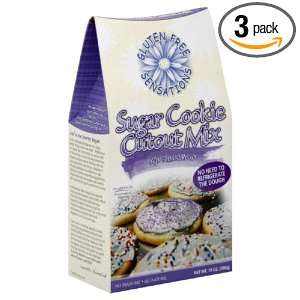 Gluten Free Sensations Sugar Cookie Cutout Mix, 10 Ounce (Pack of 3 