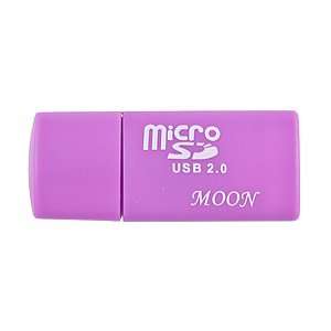  MicroSD Card Reader 2.0 USB, Purple Electronics