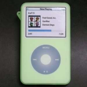   Green Silicone Skin Case For Apple iPod classic 160GB 