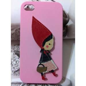   Anime on Pink Plastic Back Iphone 4/4s Case Hard Cover Cell Phones