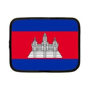 Cambodia Flag Neoprene Ipad Tablet Laptop Netbook Kindle 