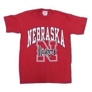  Nebraska Cornhuskers Red BIG & BOLD T shirt Sports 