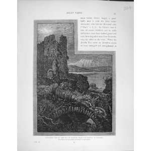   1881 Sea Galilee Castle Tiberias Mount Hermon