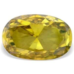   Ctw Canary Yellow Oval Shape Loose Real Diamond For Pendant Jewelry