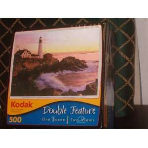   Kodak Safe Harbor 500 Piece Jigsaw Puzzle Double Feature Toys & Games