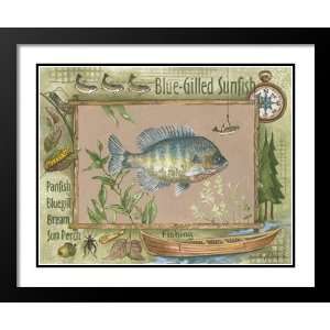   and Double Matted Print 20x23 Blue Gilled Sunfish