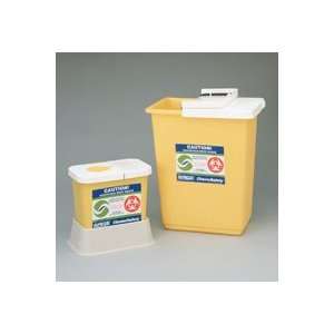 8985S  Container Sharps Chemosafety 8Gal Hinged White Lid Ylw 10/Ca 