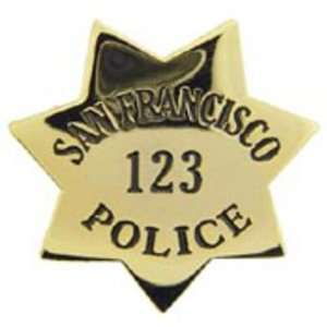  San Francisco Police 123 Badge Pin 1 Arts, Crafts 
