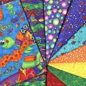   Under the Sea Fat Quarter Assortment By The Each Arts, Crafts