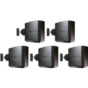  New Surround Sound Speaker Wall Mount, 5 Pack   Black 