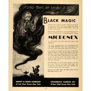  1932 Ad Binney Columbian Carbon Black Magic Micronex 