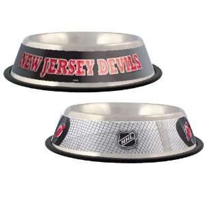  New Jersey Devils Stainless Steel Dog Bowl Sports 