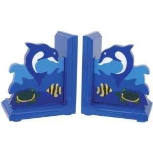    ImagiPLAY Solid Wood Dolphin Bookends (#82958)