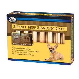Four Paws 3 Panel Free Standing Walk Over 64 Inch by 17 Inch Wood Gate